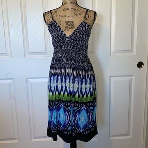 Slinky colorful summer dress